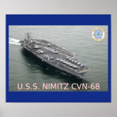 USS Nimitz CVN-68 Poster (Voorkant)