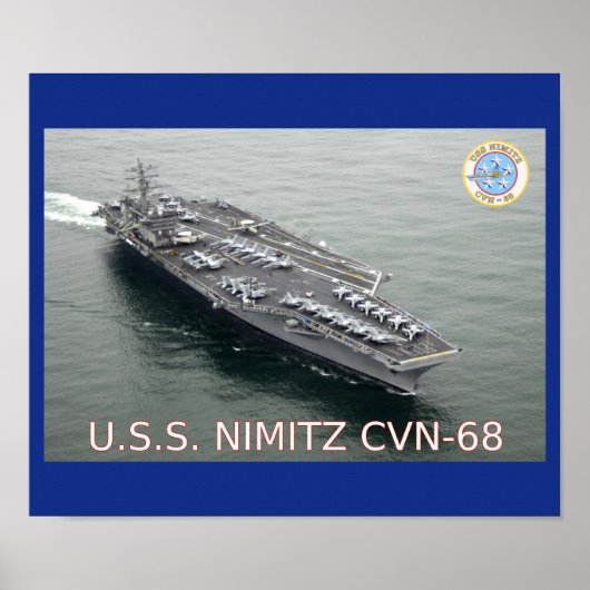 USS Nimitz CVN-68 Poster (Voorkant)