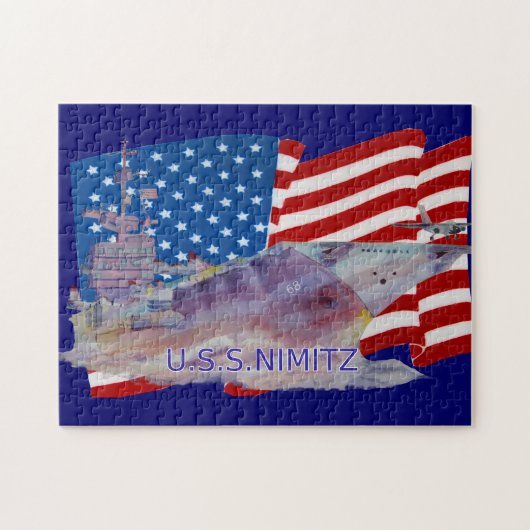 USS Nimitz CVN-68 Puzzle Legpuzzel (Horizontaal)