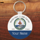 USS NIMITZ CVN-77 VLIEGTUIG CARRIER SLEUTELHANGER (Voorkant)