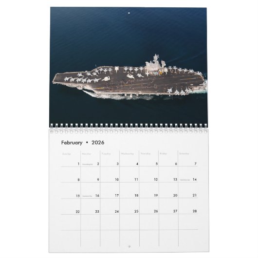 USS Nimitz Kalender (Feb 2026)