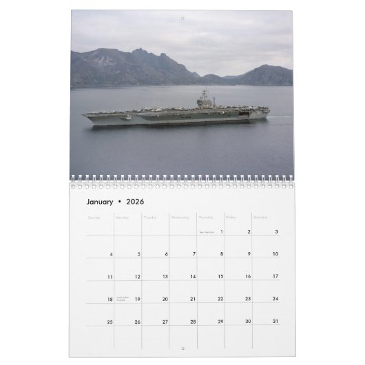USS Nimitz Kalender (Jan 2026)