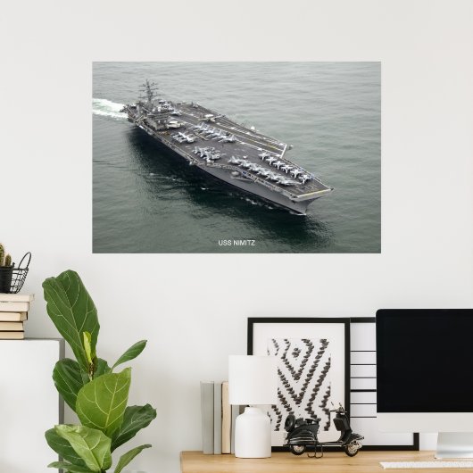 USS Nimitz Poster (Thuiskantoor)