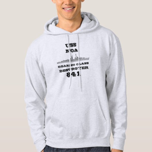 USS Noa (DD-841) Hoodie (Voorkant)