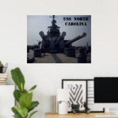 USS North Carolina Poster (Thuiskantoor)