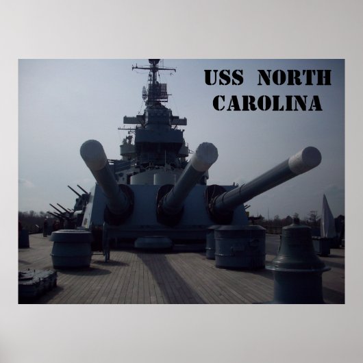 USS North Carolina Poster (Voorkant)