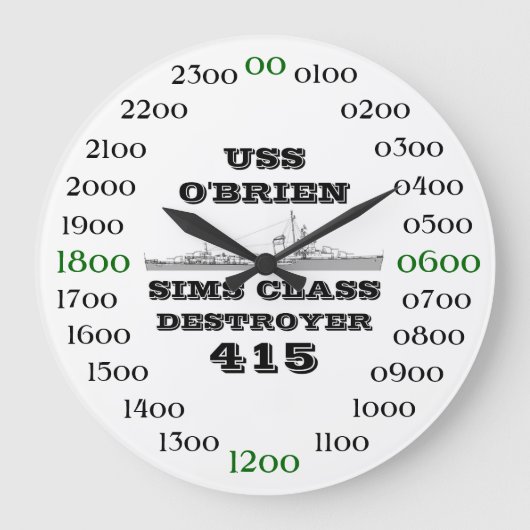 USS O'Brien (DD-415) Grote Klok (Voorkant)