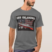 USS Oklahoma (BB-37) T-shirt (Voorkant)