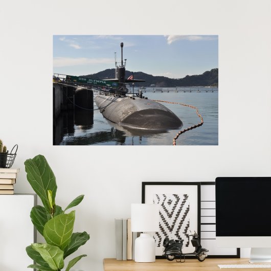 USS Olympia (SSN 717) Poster (Thuiskantoor)