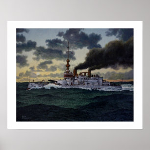 USS Oregon - 1896 Poster