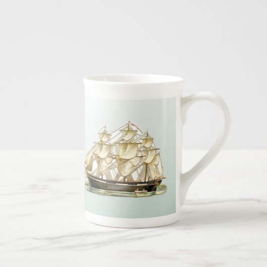 USS Pap  Tall Ship Porselein Kop (Rechts)