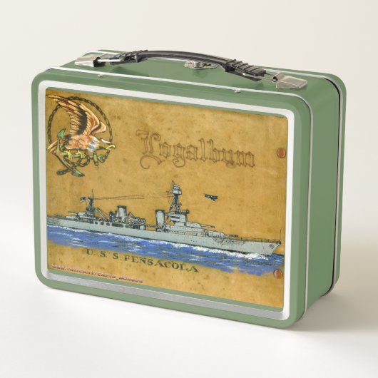 USS Pensacola (CL/CA-24) Lunch Box (Achterkant)