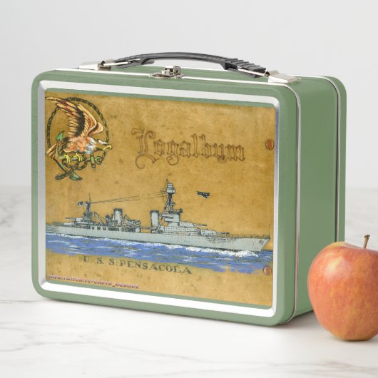USS Pensacola (CL/CA-24) Lunch Box (In situ)