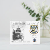 USS Plunger ssn-595 ONDERZEEËR BRIEFKAART (Staand voorkant)