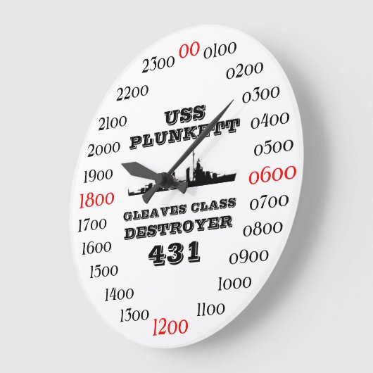 USS Plunkett (DD-431) Grote Klok (Hoek)