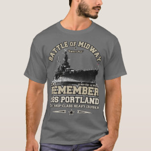 USS Portland CA33 Heavy Cruiser marine vetrans T-shirt