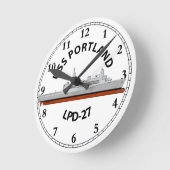 USS PORTLAND, LPD-27, SAN ANTONIO RONDE KLOK (Hoek)