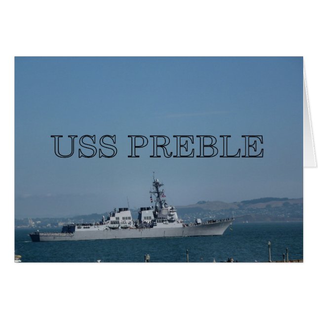 USS Preble (Voorkant Horizontaal)