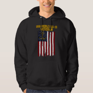 USS Preble DLG-15 Destroyer Vaderdag Veteran's Hoodie