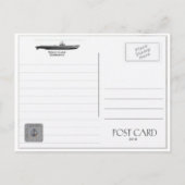 USS QUILLBACK SS-424 SUBMARINE Briefkaart (Achterkant)