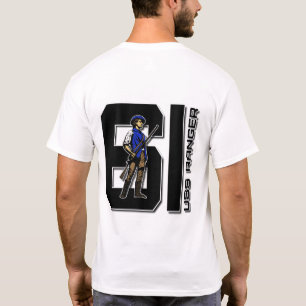 USS RANGER CV-61 SCOUT BLKLTR T-Shirt