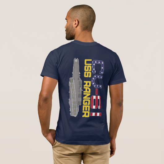 USS RANGER CV-61 T-Shirt (Achterkant volledig)