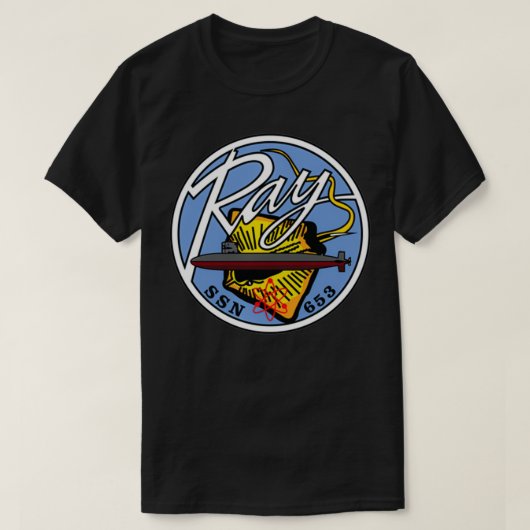 USS Ray SSN653 T-shirt (Design voorkant)