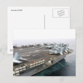 Uss Reagan (CVN-76) Briefkaart (Voorkant / Achterkant)