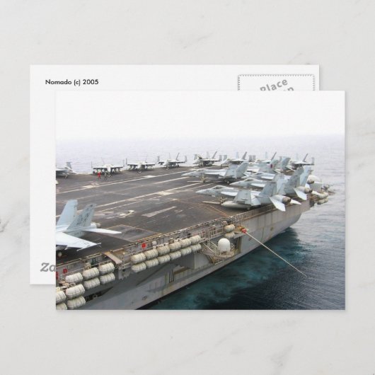 Uss Reagan (CVN-76) Briefkaart (Voorkant / Achterkant)
