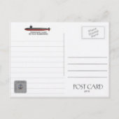 USS RICHARD B. RUSSELL SSN-687 SUBMARINE Briefkaar Briefkaart (Achterkant)