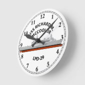 USS RICHARD M MCCOOL JR, LPD-29, SAN ANTONIO, RONDE KLOK (Hoek)