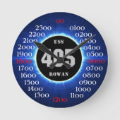 USS Rowan (DD-405) Ronde Klok (Voorkant)