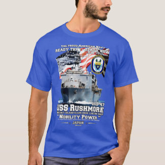 USS Rushmore LSD47 marine landingsschip T-shirt