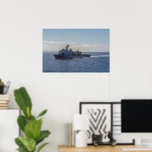 USS Rushmore (LSD 47) Poster (Thuiskantoor)