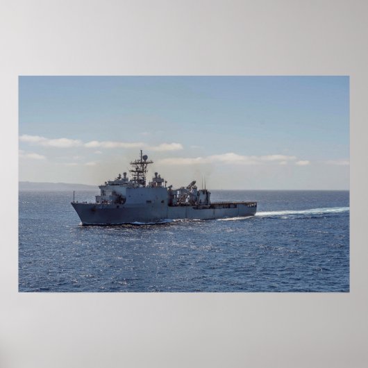 USS Rushmore (LSD 47) Poster (Voorkant)