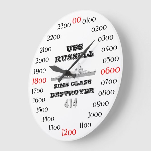 USS Russell (DD-414) Grote Klok (Hoek)