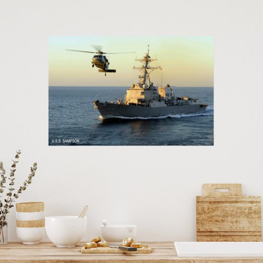 USS Sampson (DDG 102) Poster (Keuken)
