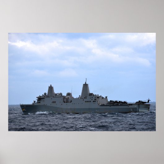 USS San Antonio (LPD 17) Poster (Voorkant)