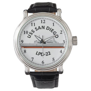 USS SAN DIEGO, LPD-22, SAN ANTONIO-KLASSE HORLOGE