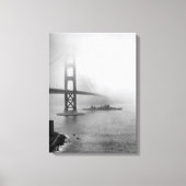 USS San Francisco Golden Gate Bridge Canvas Afdruk (Voorkant)