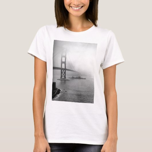  USS San Francisco Golden Gate Bridge T-shirt (Voorkant)