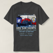 USS San Jacinto CG56 Texas Pride T-shirt (Design voorkant)