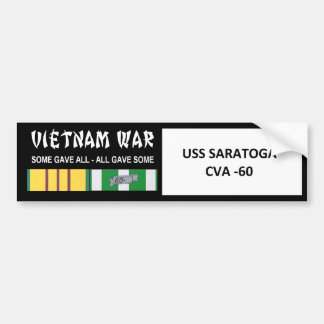 USS SARATOGA VIETNAM WAR VETERAN BUMPERSTICKER