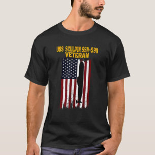 USS Sculpin SSN 590 Submarine Veterans Day Vader T-shirt