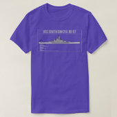 USS South Dakota BB 57 T-shirt (Design voorkant)