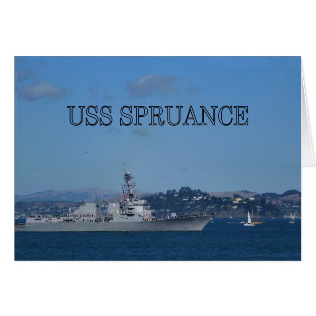 USS Spruance (Voorkant Horizontaal)