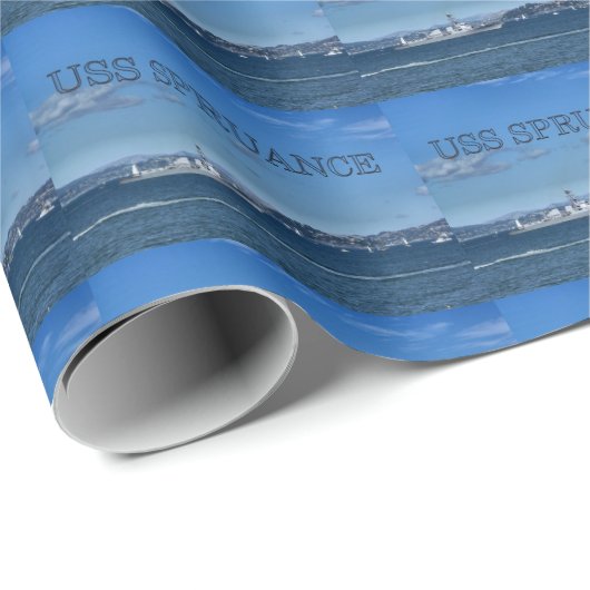 USS Spruance Cadeaupapier (Rol Hoek)