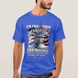 USS Squall PC7 marinepatrouilleboot veteranen T-shirt