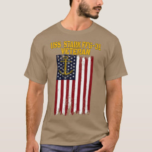 USS Stark FFG31 Frigate Veterans Day Vaderdag T-shirt