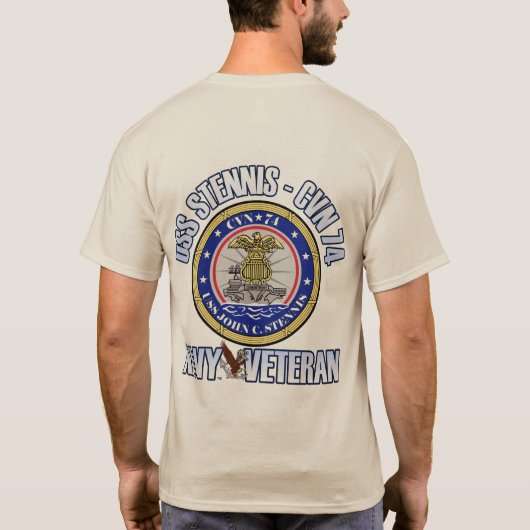USS Stennis - CVN 74 T-shirt (Achterkant)